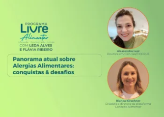 Programa Livre Alimentar 04/07/24 – Panorama atual sobre Alergias Alimentares: Conquistas & Desafios