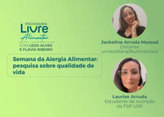 Programa Livre Alimentar 16/05/24 – Semana da Alergia Alimentar e pesquisa sobre qualidade de vida