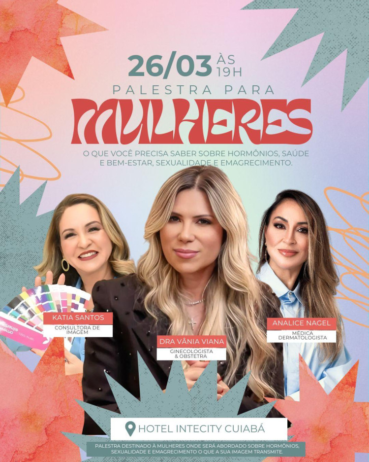 Evento para mulheres terá palestras sobre hormônios e sexualidade
